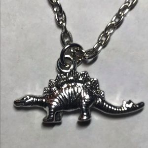 Stegosaurus dinosaur pendant necklace
